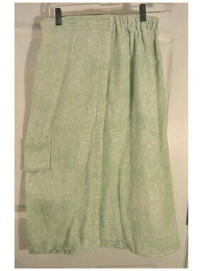 Threshold Green Terrycloth Shower Bath Wrap Women's "One Size"